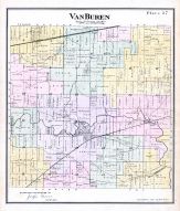 Plate 027 - Van Buren Township, Belleville, Dentons, Huron River, Wayne County 1883 with Detroit
